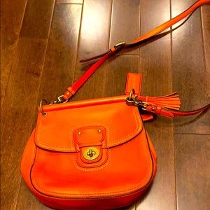 Cute orange Coach purse